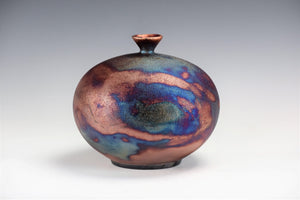 Ceramic Raku Vase Fine Art by Galaxy Clay