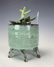 Load image into Gallery viewer, Wheel thrown and hand crafted Planter #24