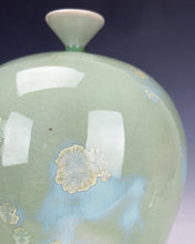 Load image into Gallery viewer, Wheel thrown Ceramic Crystallin Vase by Galaxy Clay Fine Art