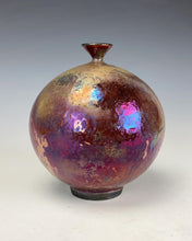 Load image into Gallery viewer, Ceramic Wheel thrown Raku Vase