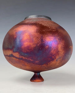 Ceramic Raku Vase Fine Art by Galaxy Clay