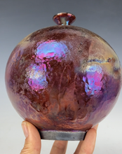 Load image into Gallery viewer, Ceramic Wheel thrown Raku Vase