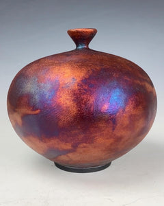 Ceramic Raku Vase Fine Art by Galaxy Clay