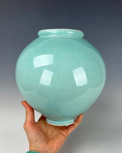 Korean Traditional Wheel thrown Moon Jar by Galaxy Clay Fine Art