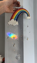 Load image into Gallery viewer, Handmade Porcelain Sun-catcher with MOP Luster