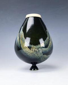 Elegant Ceramic Wheel thrown Vase by Galaxy Clay Fine Art