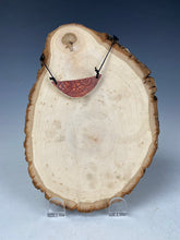 Load image into Gallery viewer, Ceramic Hand Carved Porcelain Necklace filled with Glass Frit by Galaxy Clay