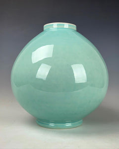 Korean Traditional Wheel thrown Moon Jar by Galaxy Clay Fine Art
