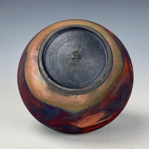 Wheel Thrown Ceramic Raku Vessel Fine Art by Galaxy Clay
