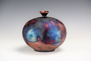 Ceramic Raku Vase Fine Art by Galaxy Clay
