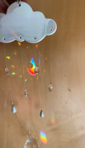 Handmade Porcelain Sun-catcher with MOP Luster