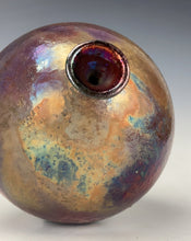 Load image into Gallery viewer, Ceramic Wheel thrown Raku Vase
