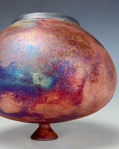 Wheel Thrown Ceramic Raku Vase Find Art by Galaxy Clay