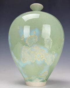 Wheel thrown Ceramic Crystallin Vase by Galaxy Clay Fine Art