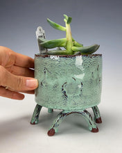 Load image into Gallery viewer, Wheel thrown and hand crafted Planter #24