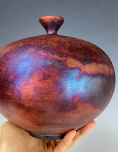 Load image into Gallery viewer, Ceramic Raku Vase Fine Art by Galaxy Clay