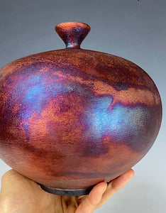 Ceramic Raku Vase Fine Art by Galaxy Clay