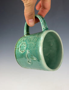Wheel thrown and hand crafted mug #3