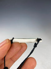 Load image into Gallery viewer, Ceramic Hand Carved Porcelain Necklace filled with Glass Frit by Galaxy Clay
