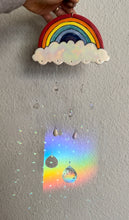 Load image into Gallery viewer, Handmade Porcelain Sun-catcher with MOP Luster