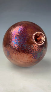 Wheel Thrown Ceramic Raku Vase Fine Art by Galaxy Cla