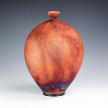 Load image into Gallery viewer, Wheel Thrown Ceramic Raku Vase Fine Art by Galaxy Clay