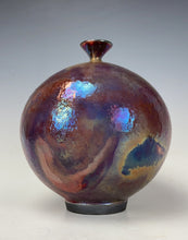 Load image into Gallery viewer, Ceramic Wheel thrown Raku Vase
