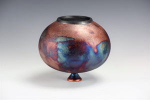 Ceramic Raku Vase Fine Art by Galaxy Clay