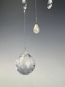 Handmade Porcelain Sun-catcher with MOP Luster