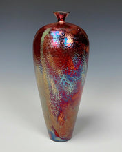 Load image into Gallery viewer, Wheel Thrown Ceramic Raku Vase Fine Art by Galaxy Clay