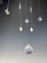 Load image into Gallery viewer, Handmade Porcelain Sun-catcher with Mother Of Pearl Luster