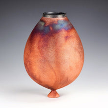 Load image into Gallery viewer, Wheel Thrown Ceramic Raku Vase Fine Art by Galaxy Clay
