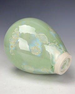Wheel thrown Ceramic Crystallin Vase by Galaxy Clay Fine Art