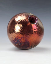Load image into Gallery viewer, Ceramic Wheel thrown Raku Vase