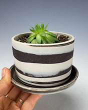 Load image into Gallery viewer, Wheel thrown marbled Planter #31