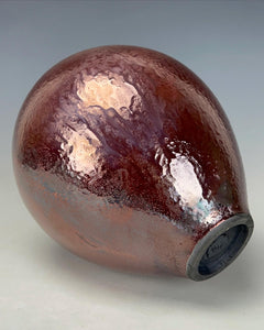Wheel Thrown Raku Vase by Galaxy Clay Fine Art