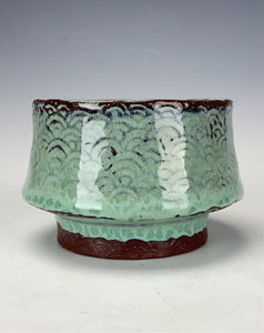 Wheel thrown and hand crafted Planter #23